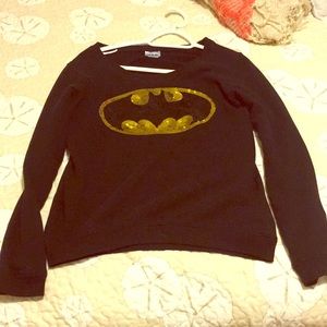 Sequined batman sweater